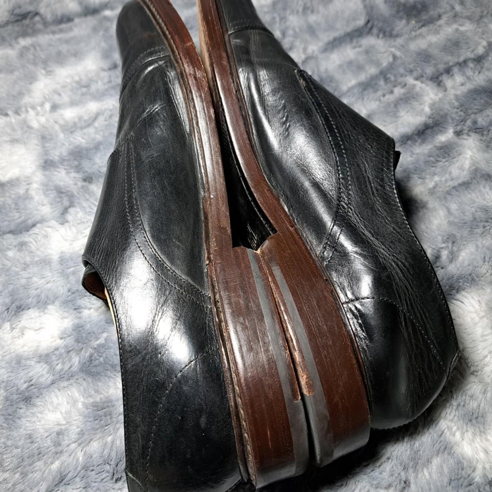 Frye Men's Black Leather Double Monk Strap Shoes Size 8.5D - Picture 7 of 8